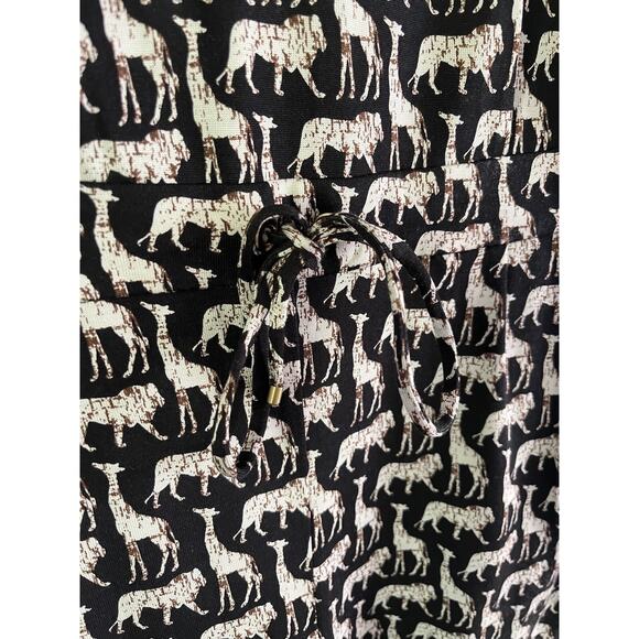 Diane Von Furstenburg Opal Jungle Animal Print Silk Button Front Romper Size 6 - Picture 9 of 12